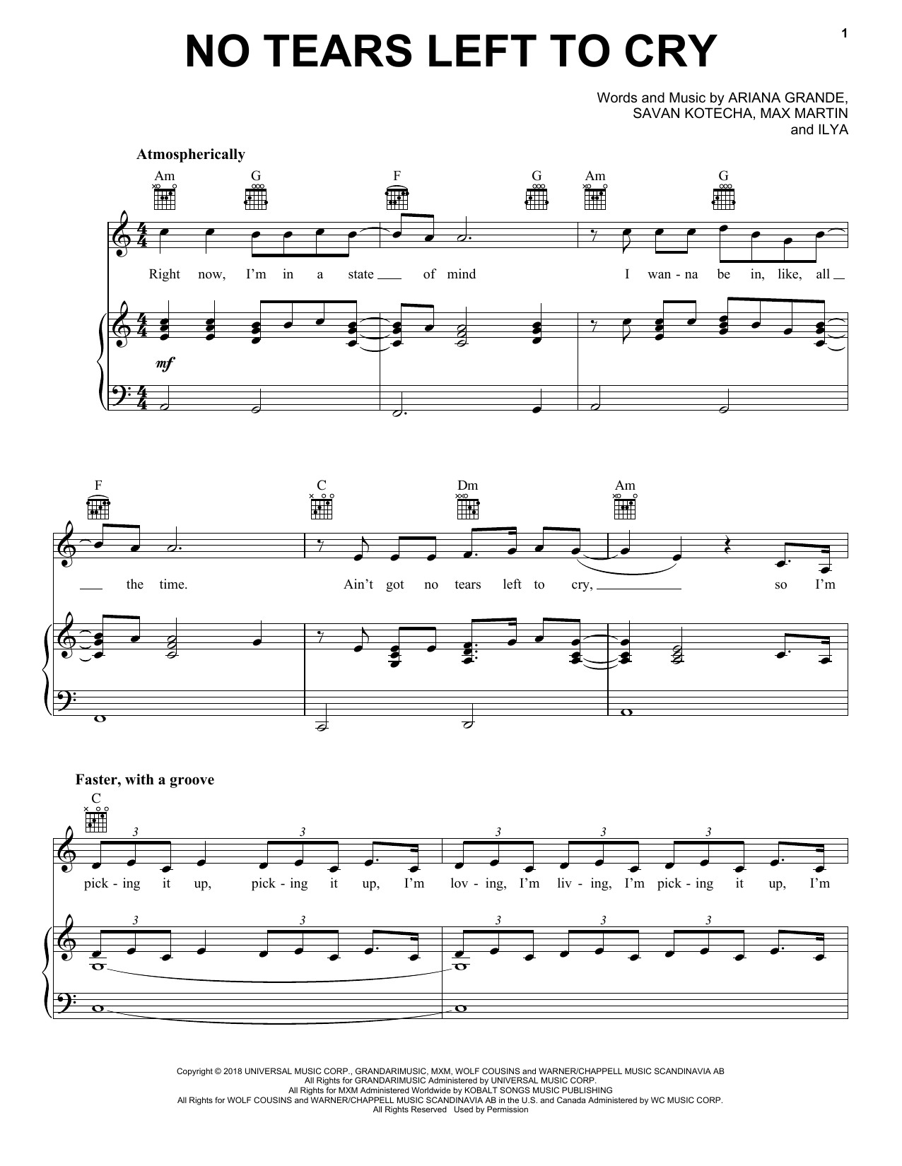 Download Ariana Grande No Tears Left To Cry Sheet Music and learn how to play Trombone Solo PDF digital score in minutes