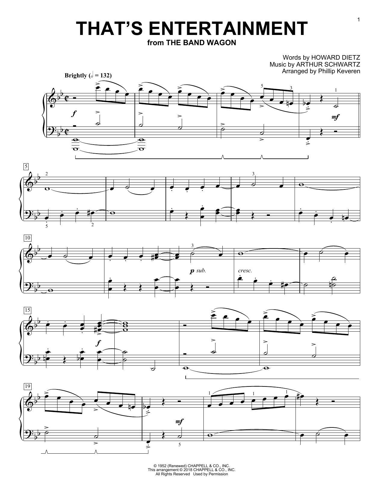 Download Phillip Keveren That's Entertainment Sheet Music and learn how to play Piano PDF digital score in minutes