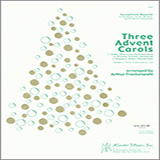 Download or print Arthur Frackenpohl Three Advent Carols - Bb Soprano Sax Sheet Music Printable PDF -page score for Advent / arranged Woodwind Ensemble SKU: 339338.