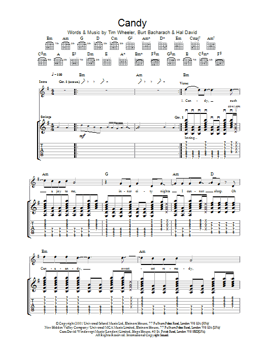 Download Ash Candy Sheet Music and learn how to play Guitar Tab PDF digital score in minutes