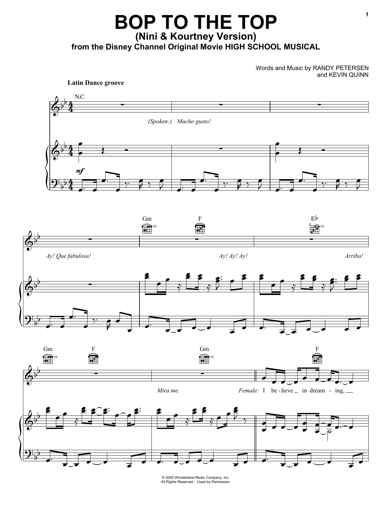 Download Lucas Gabreel Bop To The Top Sheet Music and learn how to play Easy Guitar Tab PDF digital score in minutes