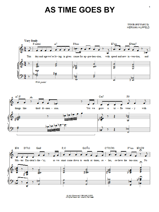 Download Audra McDonald As Time Goes By Sheet Music and learn how to play Piano & Vocal PDF digital score in minutes