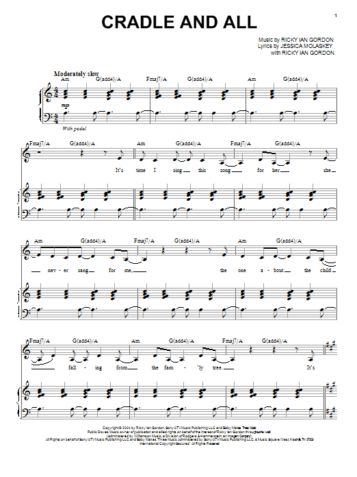 Download Audra McDonald Cradle And All Sheet Music and learn how to play Piano & Vocal PDF digital score in minutes