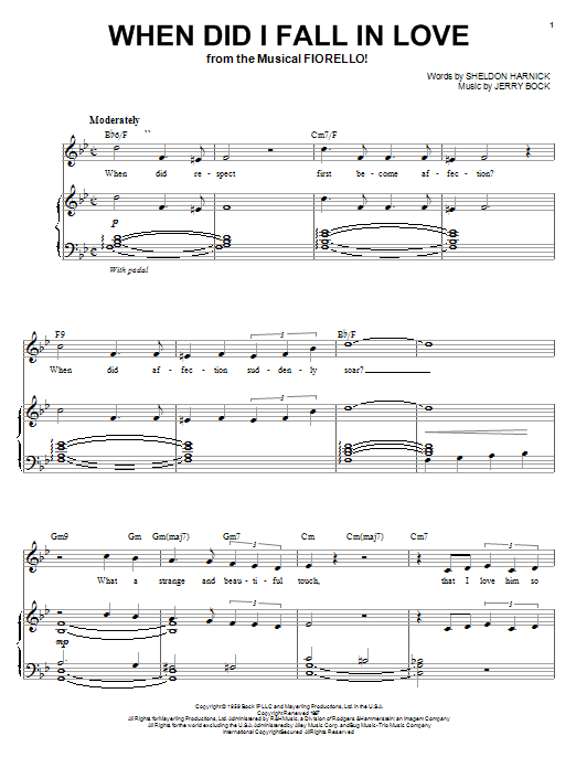 Download Audra McDonald When Did I Fall In Love Sheet Music and learn how to play Piano, Vocal & Guitar (Right-Hand Melody) PDF digital score in minutes