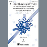 Download or print Audrey Snyder A Festive Christmas Celebration Sheet Music Printable PDF -page score for Winter / arranged 2-Part Choir SKU: 159143.