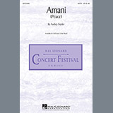 Download or print Audrey Snyder Amani (Peace) Sheet Music Printable PDF -page score for Festival / arranged SATB SKU: 78721.