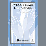 Download or print Traditional I've Got Peace Like A River (arr. Audrey Snyder) Sheet Music Printable PDF -page score for Hymn / arranged SATB SKU: 153610.