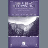 Download or print Audrey Snyder Sunrise At Yellowstone (from American Landscapes) Sheet Music Printable PDF -page score for Concert / arranged SATB SKU: 98041.