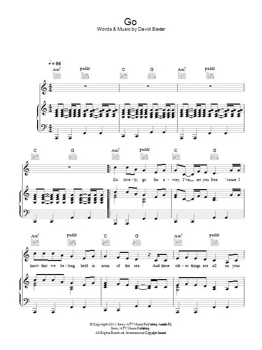 Download Avalanche City Go Sheet Music and learn how to play Piano, Vocal & Guitar (Right-Hand Melody) PDF digital score in minutes