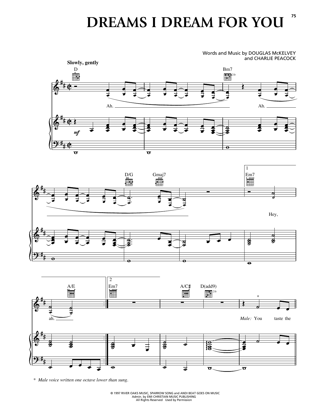 Download Avalon Dreams I Dream For You Sheet Music and learn how to play Piano, Vocal & Guitar Chords (Right-Hand Melody) PDF digital score in minutes