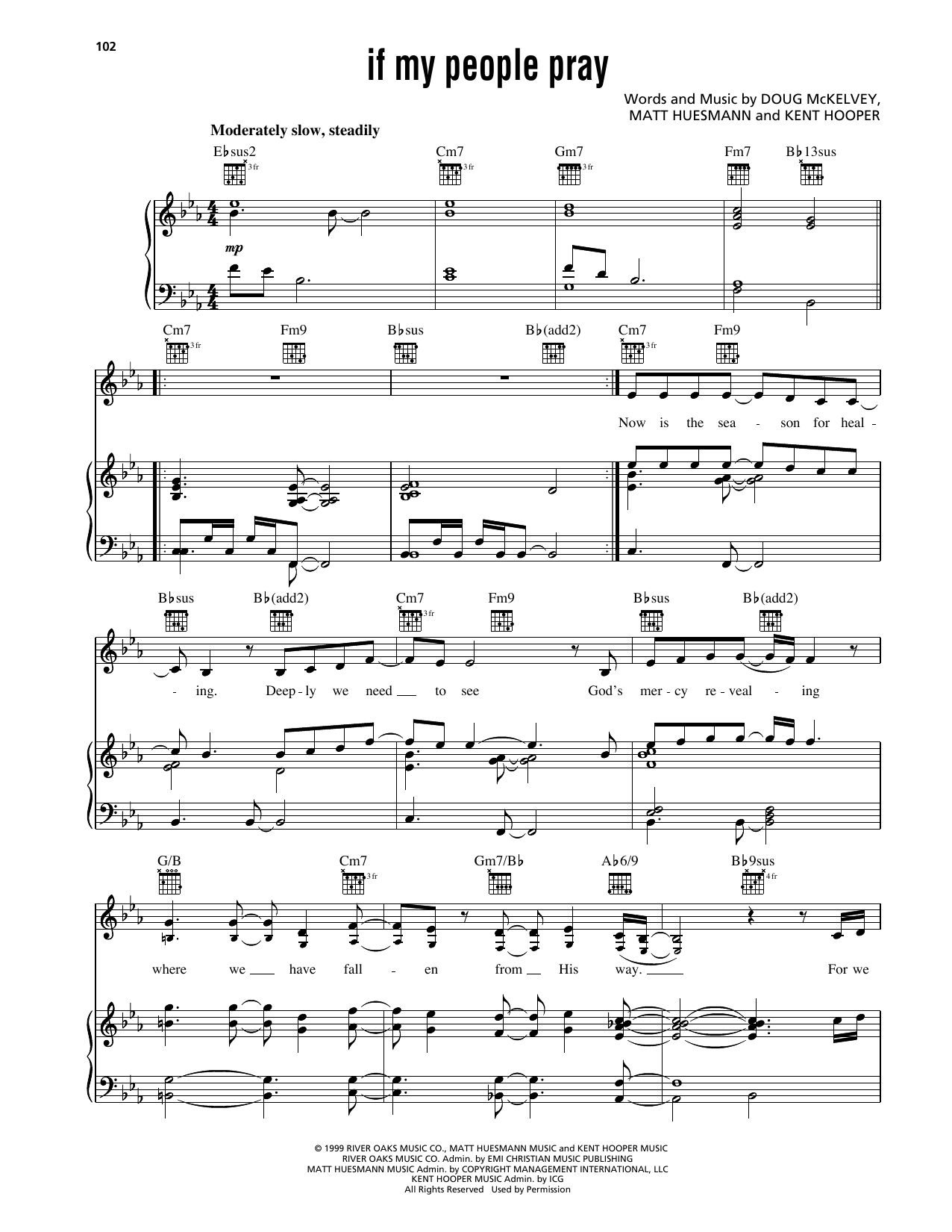 Download Avalon If My People Pray Sheet Music and learn how to play Piano, Vocal & Guitar Chords (Right-Hand Melody) PDF digital score in minutes