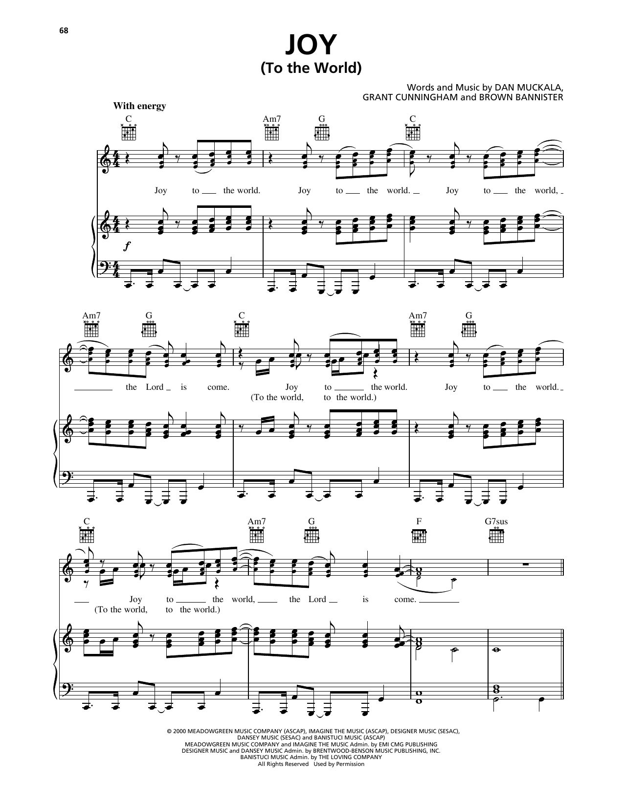 Download Avalon Joy (To The World) Sheet Music and learn how to play Easy Guitar Tab PDF digital score in minutes