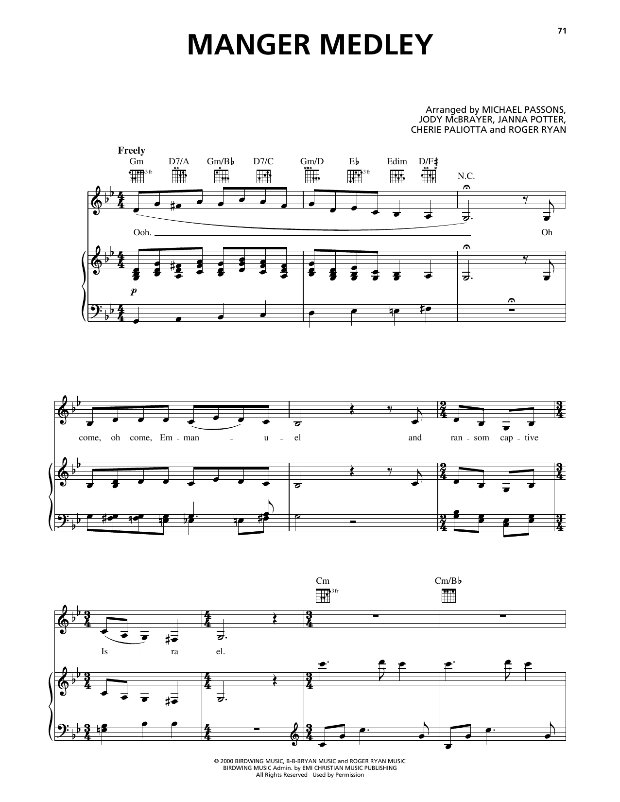 Download Avalon Manger Medley Sheet Music and learn how to play Piano, Vocal & Guitar Chords (Right-Hand Melody) PDF digital score in minutes