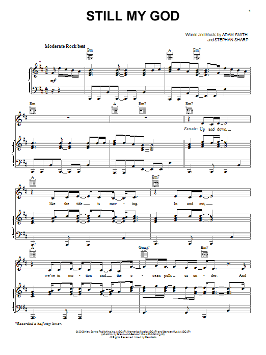 Download Avalon Still My God Sheet Music and learn how to play Piano, Vocal & Guitar (Right-Hand Melody) PDF digital score in minutes