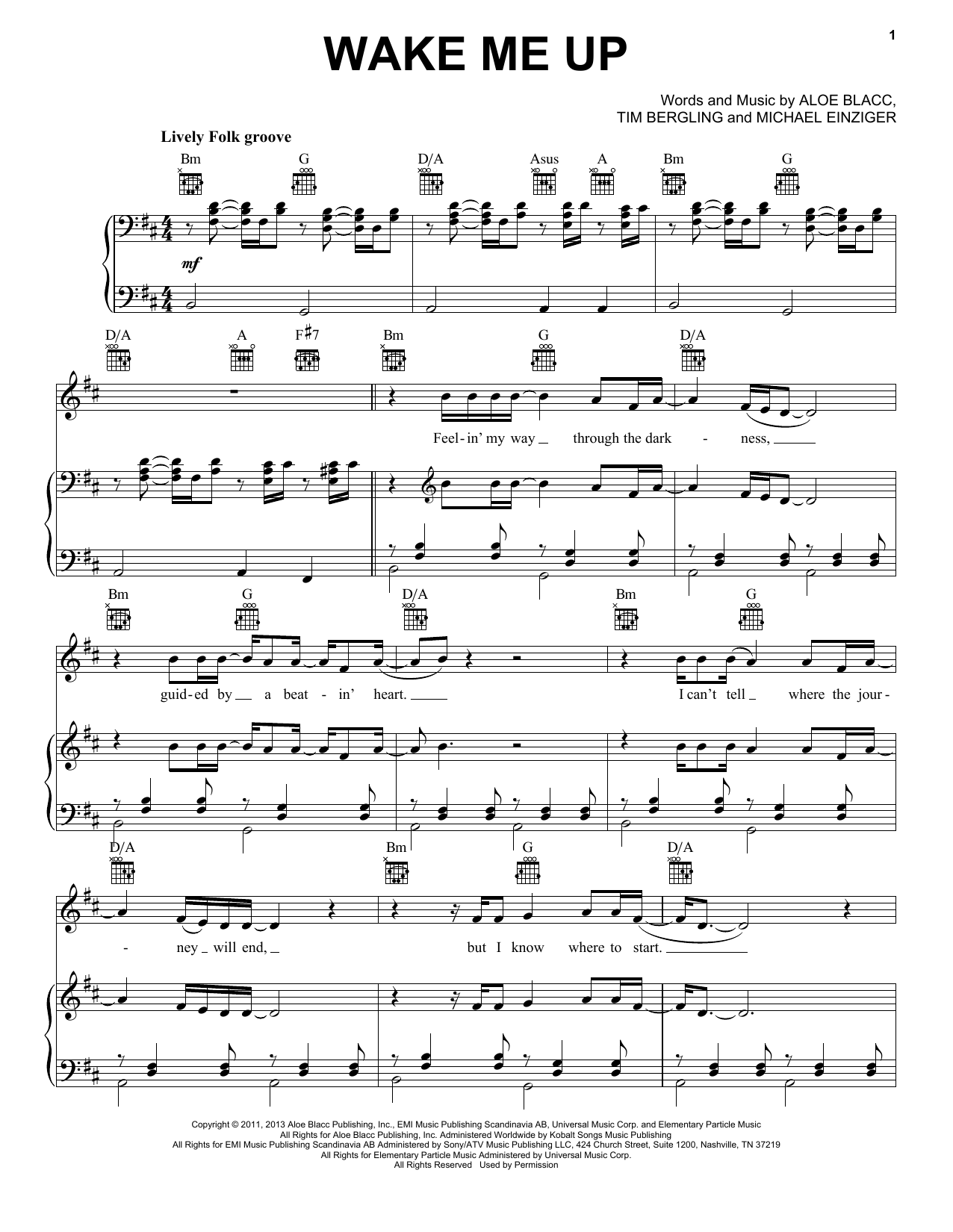 Download Avicii Wake Me Up! Sheet Music and learn how to play Ukulele PDF digital score in minutes