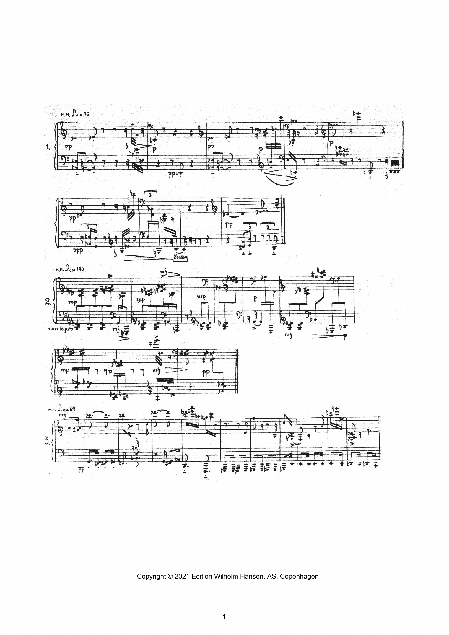 Download Axel Borup-J?sen Impressioner (Impressions) Sheet Music and learn how to play Piano Solo PDF digital score in minutes