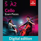 Download or print B. G. Marcello Allegro (Grade 5, A2, from the ABRSM Cello Syllabus from 2024) Sheet Music Printable PDF -page score for Classical / arranged Cello Solo SKU: 1341867.