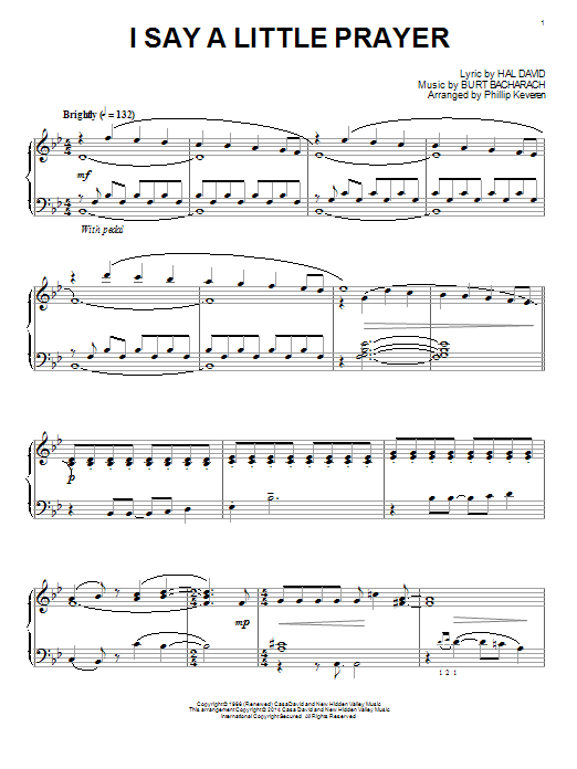 Download Phillip Keveren I Say A Little Prayer Sheet Music and learn how to play Piano PDF digital score in minutes