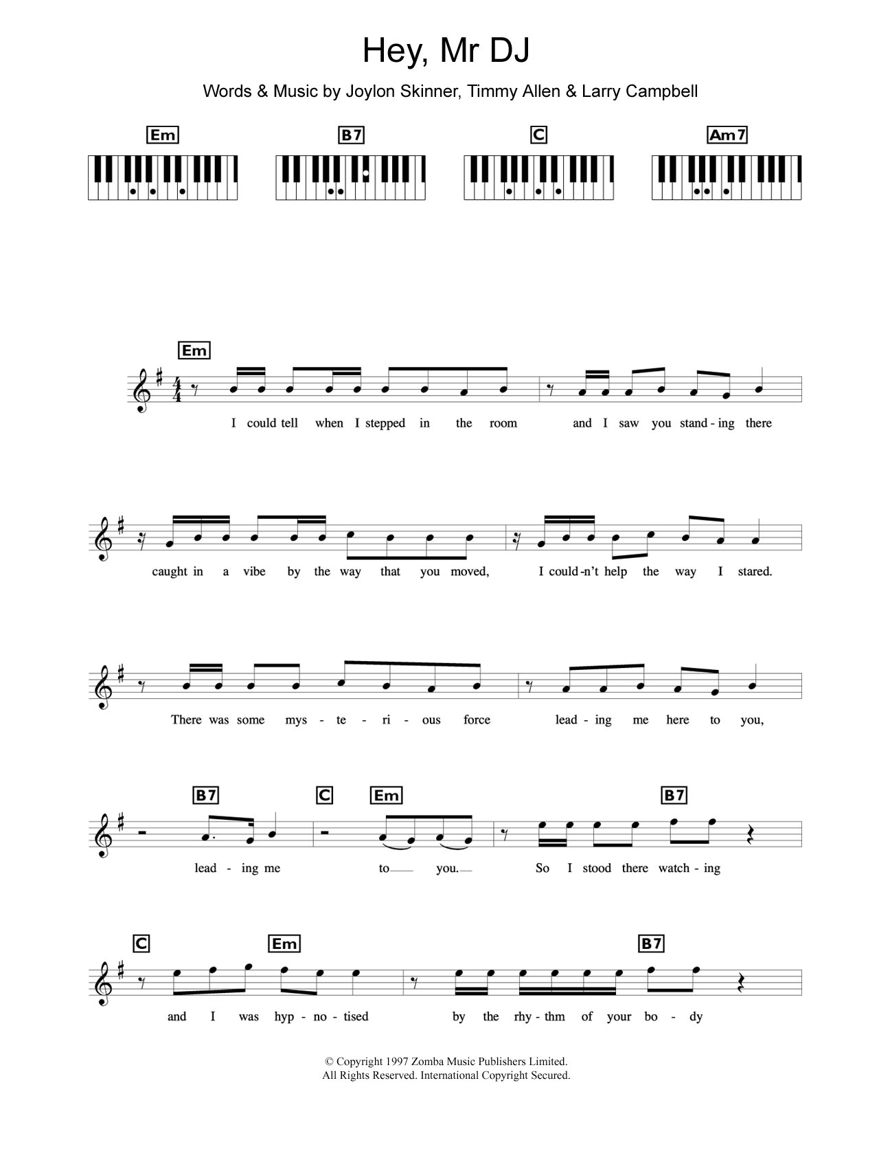 Download Backstreet Boys Hey, Mr DJ Sheet Music and learn how to play Keyboard PDF digital score in minutes