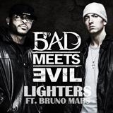 Download or print Bad Meets Evil Lighters (feat. Bruno Mars) Sheet Music Printable PDF -page score for Hip-Hop / arranged Piano, Vocal & Guitar (Right-Hand Melody) SKU: 111527.