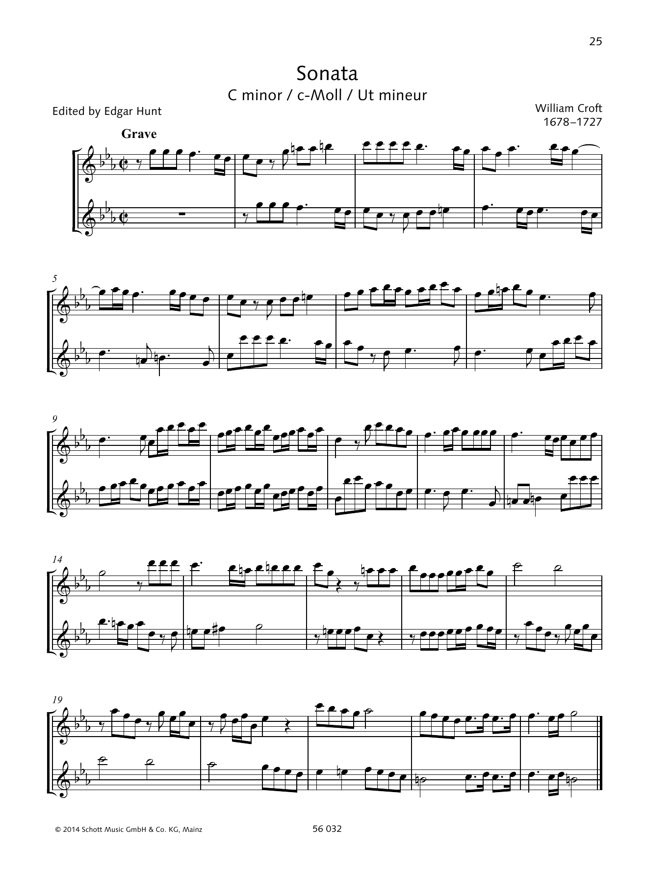 Download Baldassare Galuppi Sonata C minor Sheet Music and learn how to play Woodwind Ensemble PDF digital score in minutes