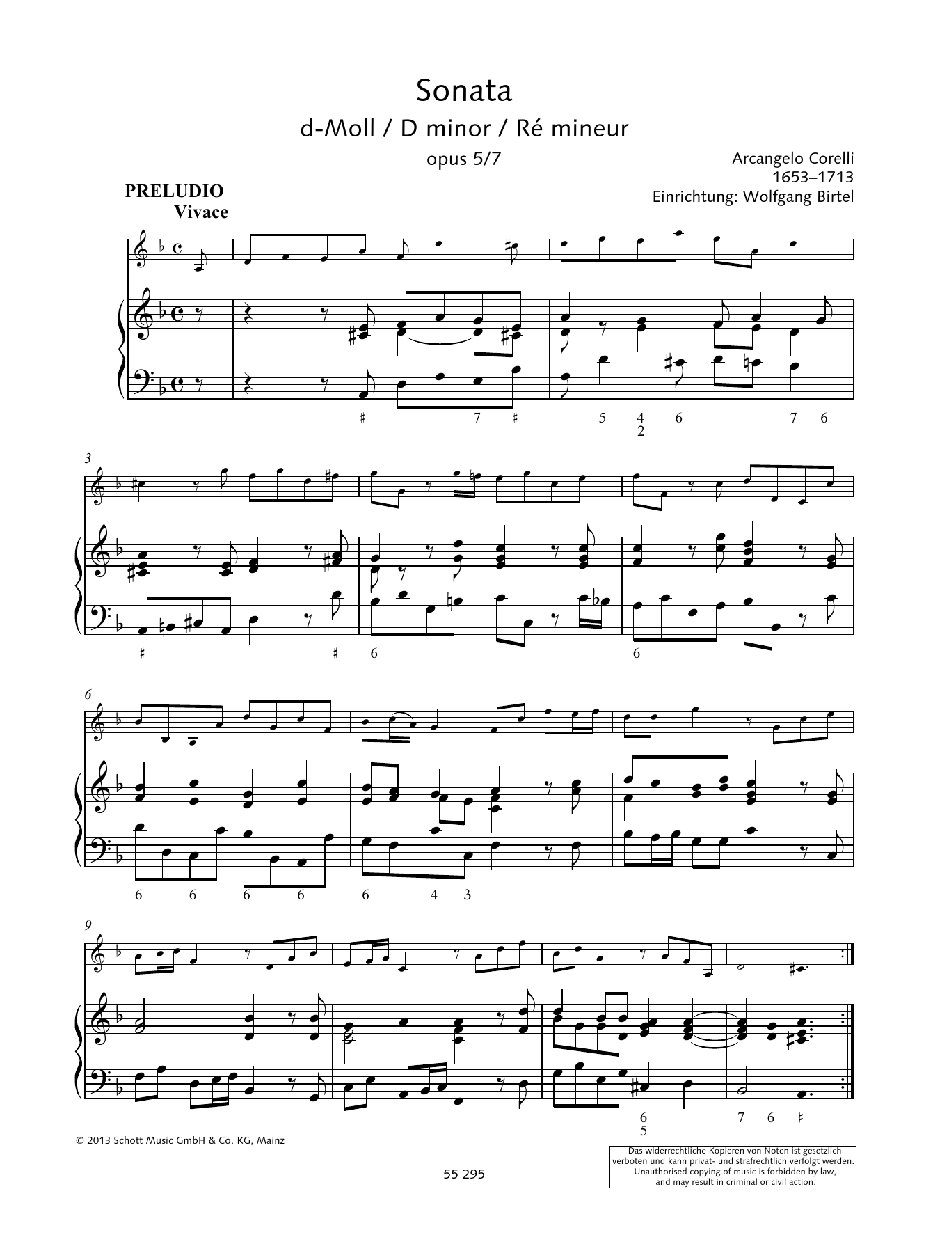 Download Baldassare Galuppi Sonata D Minor Sheet Music and learn how to play String Solo PDF digital score in minutes