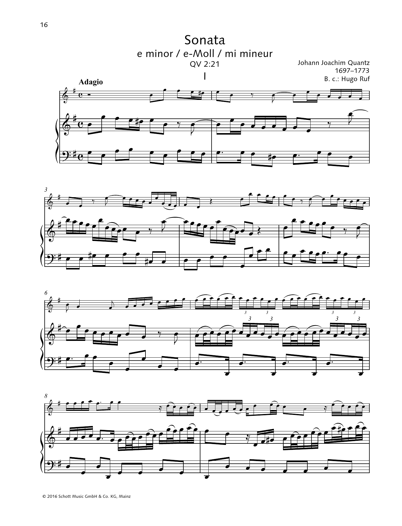 Download Baldassare Galuppi Sonata E minor Sheet Music and learn how to play Woodwind Solo PDF digital score in minutes