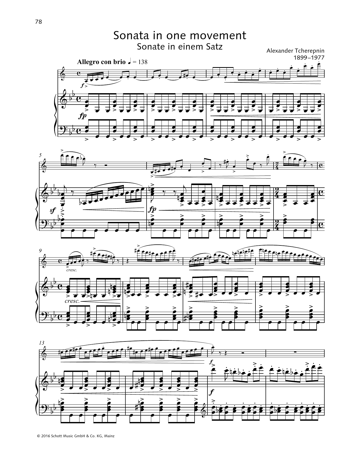 Download Baldassare Galuppi Sonata in One Movement Sheet Music and learn how to play Woodwind Solo PDF digital score in minutes