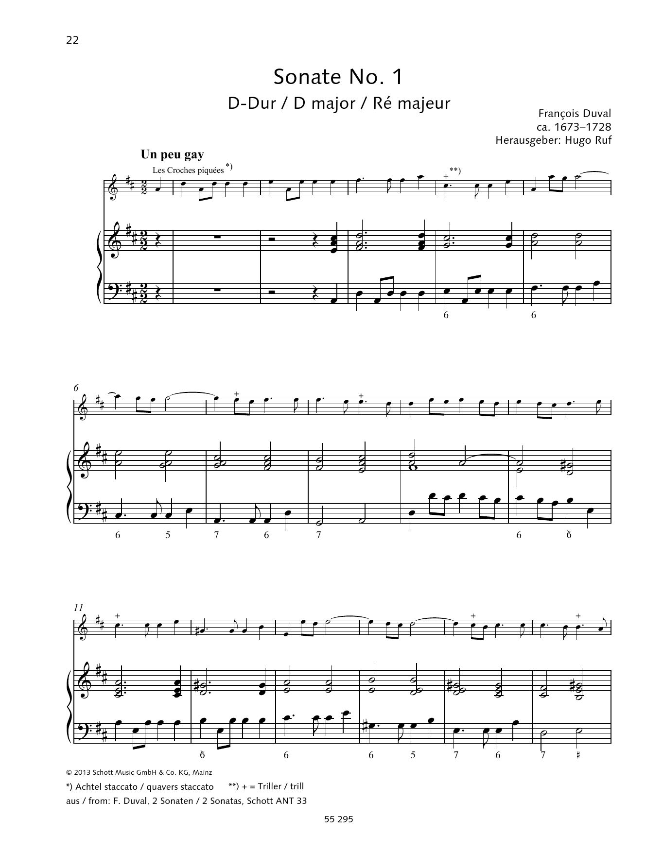 Download Baldassare Galuppi Sonata No. 1 Sheet Music and learn how to play String Solo PDF digital score in minutes
