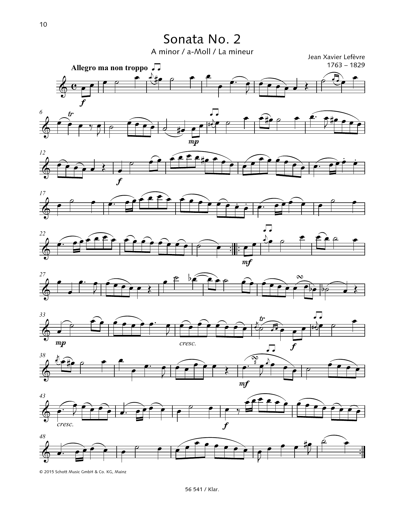 Download Baldassare Galuppi Sonata No. 2 Sheet Music and learn how to play Woodwind Solo PDF digital score in minutes
