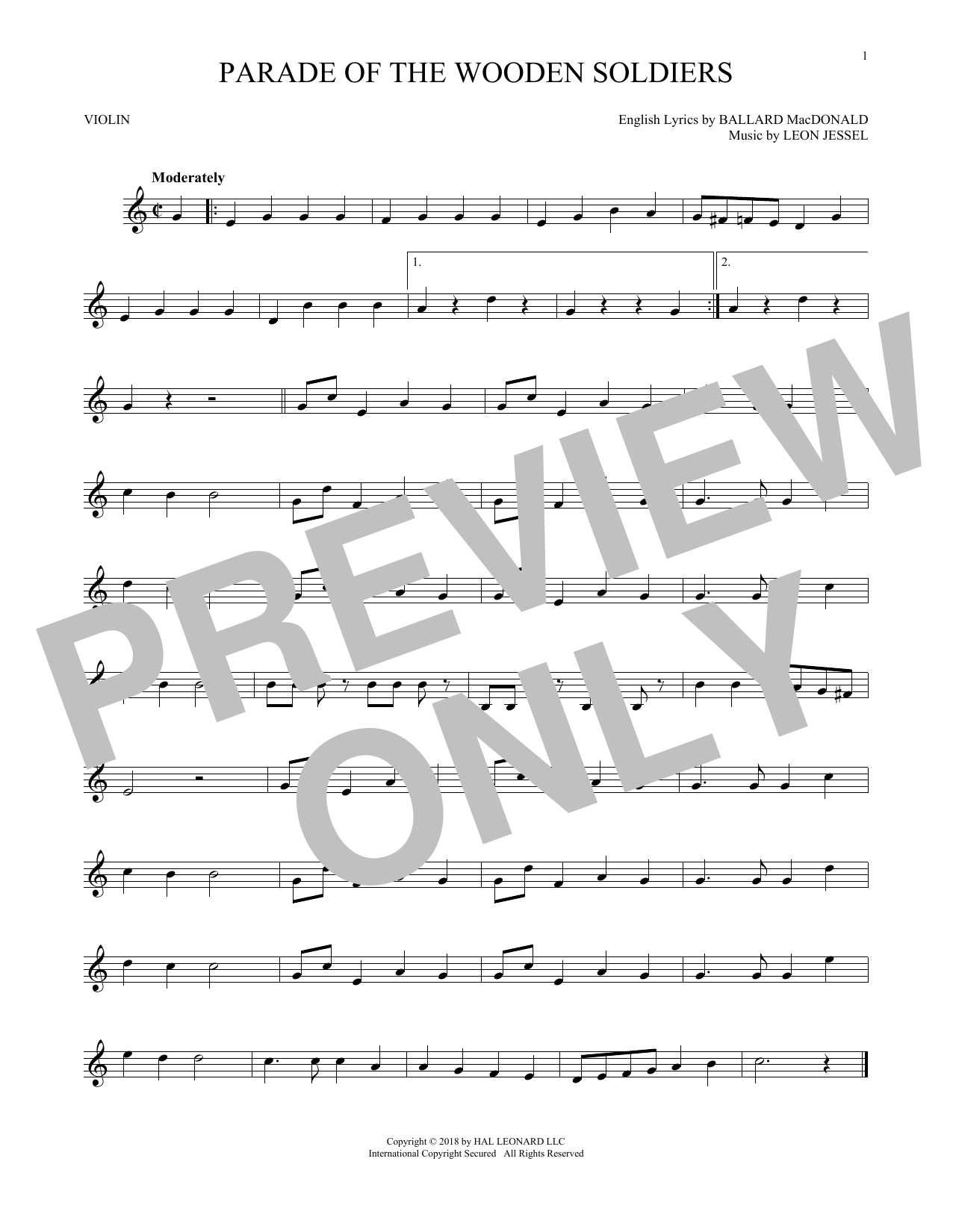 Download Ballard MacDonald and Leon Jessel Parade Of The Wooden Soldiers Sheet Music and learn how to play Tenor Sax Solo PDF digital score in minutes
