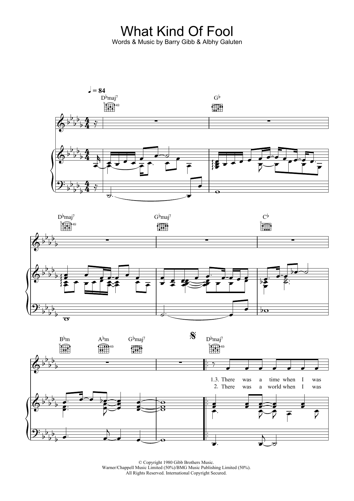Download Barbra Streisand What Kind Of Fool Sheet Music and learn how to play Piano & Vocal PDF digital score in minutes