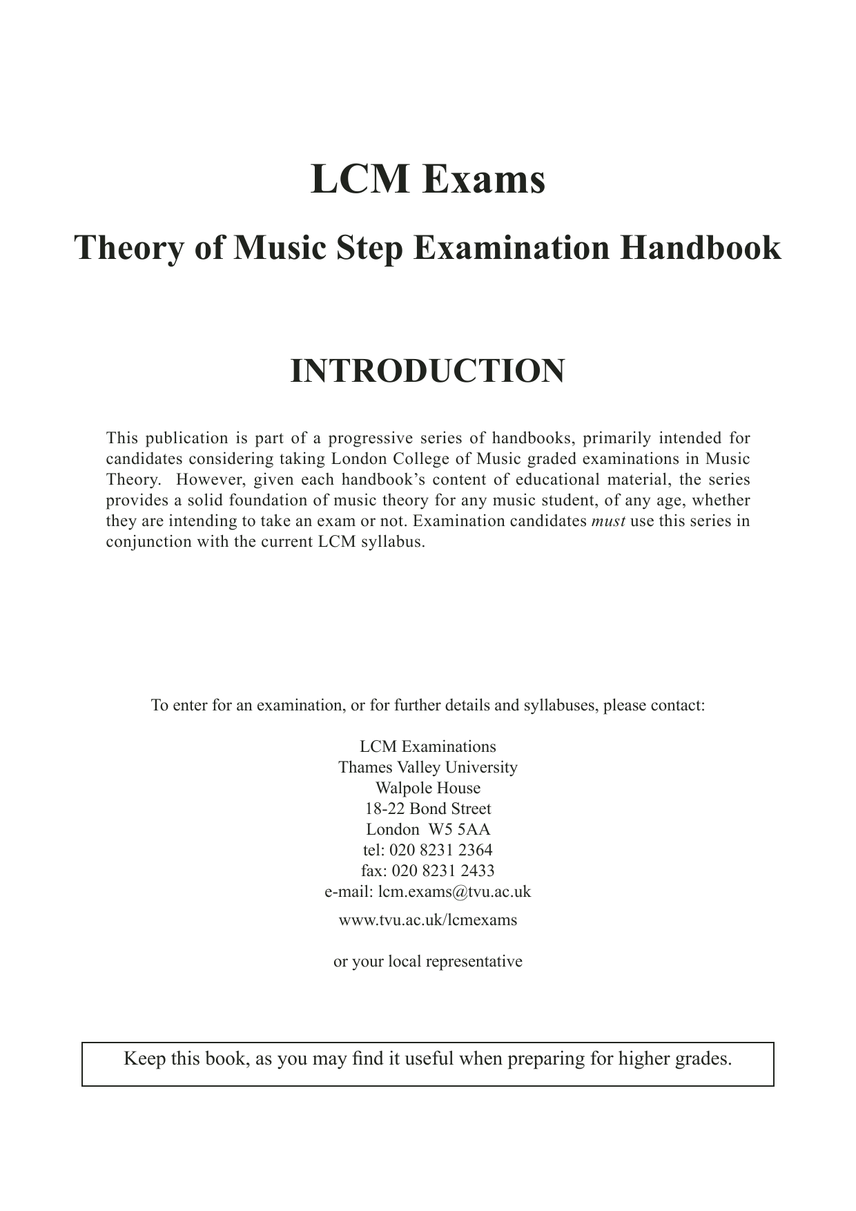 Download Barry Draycott and Martyn Williams LCME Theory Handbook Preliminary Sheet Music and learn how to play Instrumental Method PDF digital score in minutes