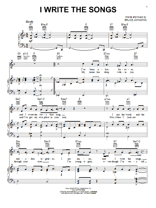 Download Barry Manilow Sheet Music and learn how to play Piano, Vocal & Guitar (Right-Hand Melody) PDF score in minutes