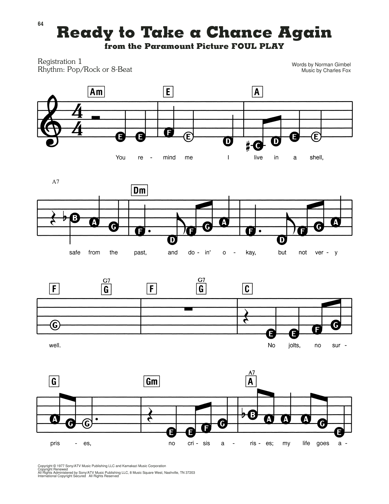 Download Barry Manilow Sheet Music and learn how to play Piano, Vocal & Guitar (Right-Hand Melody) PDF score in minutes