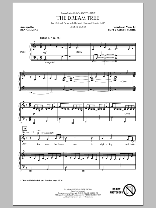 Download Ben Allaway The Dream Tree Sheet Music and learn how to play SSA PDF digital score in minutes
