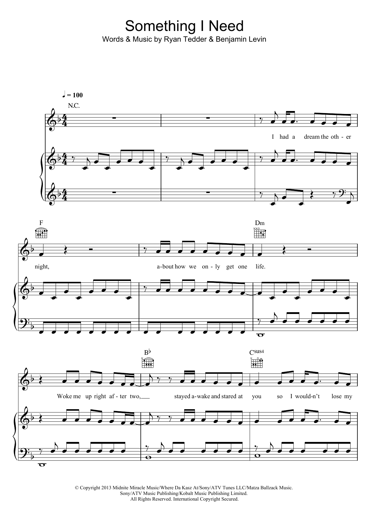 Download Ben Haenow Something I Need Sheet Music and learn how to play Piano, Vocal & Guitar (Right-Hand Melody) PDF digital score in minutes