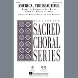 Download or print Benjamin Harlan America, The Beautiful Sheet Music Printable PDF -page score for Patriotic / arranged SATB Choir SKU: 283185.