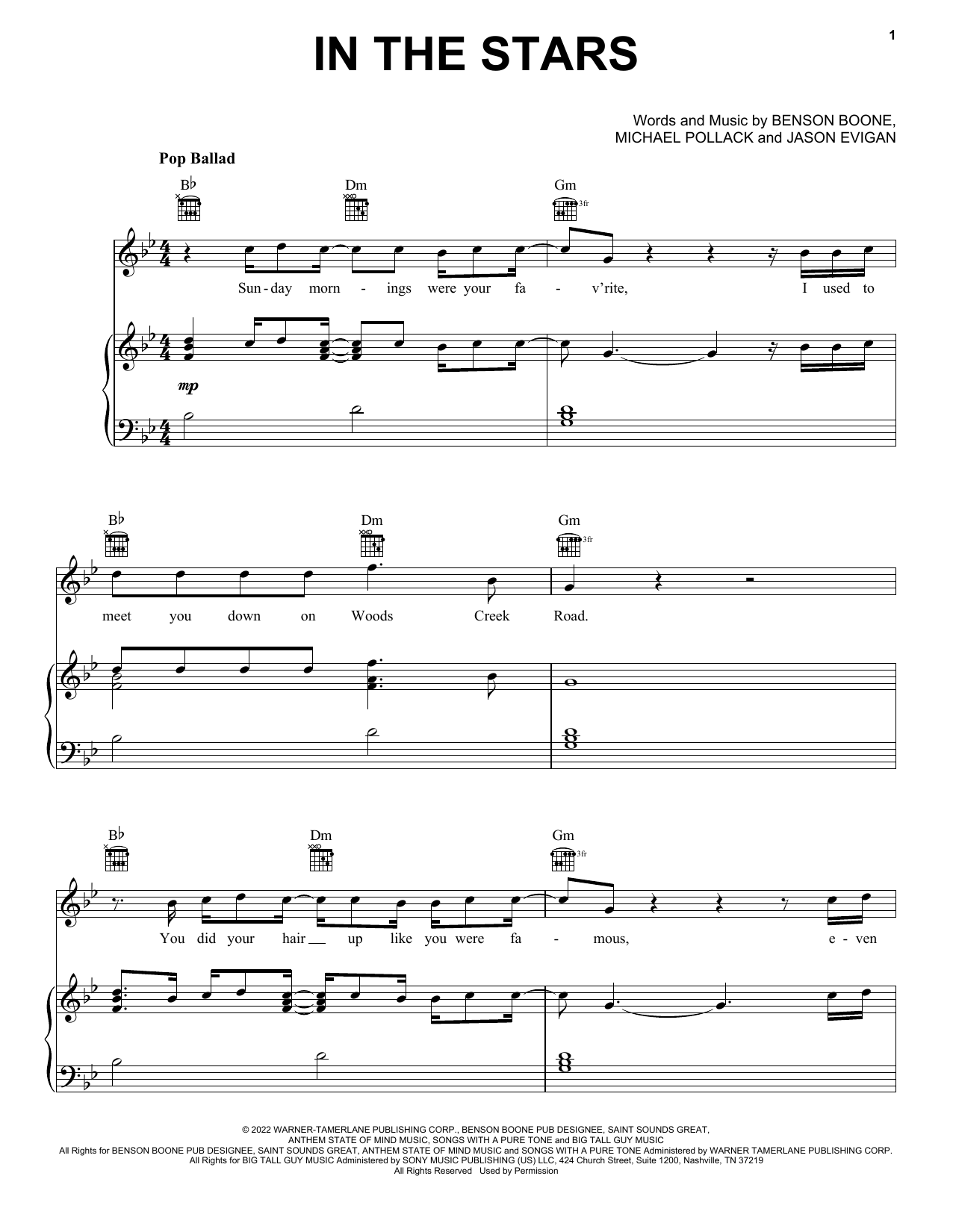 Download Benson Boone In The Stars Sheet Music and learn how to play Ukulele PDF digital score in minutes