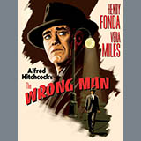 Download or print Bernard Herrmann Prelude From The Wrong Man Sheet Music Printable PDF -page score for Film and TV / arranged Piano SKU: 118628.