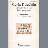 Download or print Bernard Krüger Sivela Kwazulu Sheet Music Printable PDF -page score for A Cappella / arranged TTBB SKU: 195520.