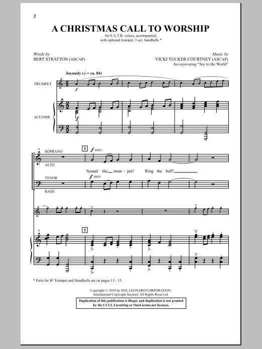 Download Bert Stratton A Christmas Call To Worship Sheet Music and learn how to play SATB Choir PDF digital score in minutes