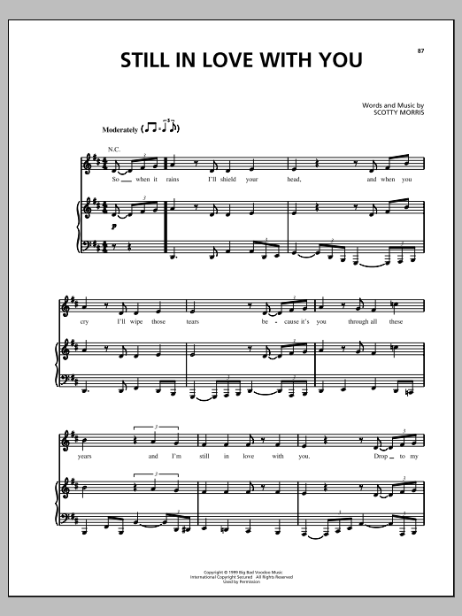 Download Big Bad Voodoo Daddy Still In Love With You Sheet Music and learn how to play Piano, Vocal & Guitar (Right-Hand Melody) PDF digital score in minutes