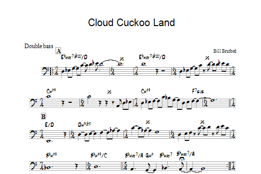 Download Bill Bruford Cloud Cuckoo Land Sheet Music and learn how to play Tenor Saxophone PDF digital score in minutes