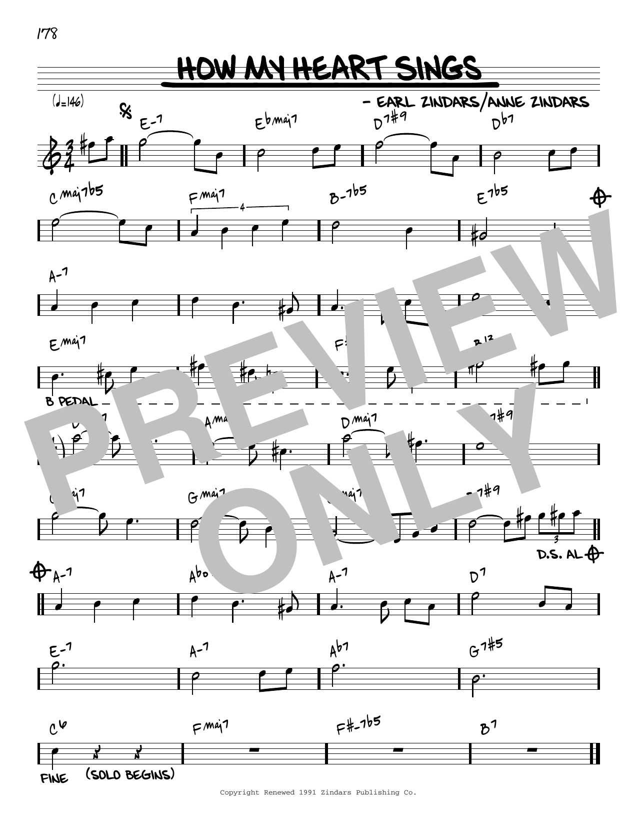 Download Bill Evans How My Heart Sings [Reharmonized version] (arr. Jack Grassel) Sheet Music and learn how to play Real Book – Melody & Chords PDF digital score in minutes