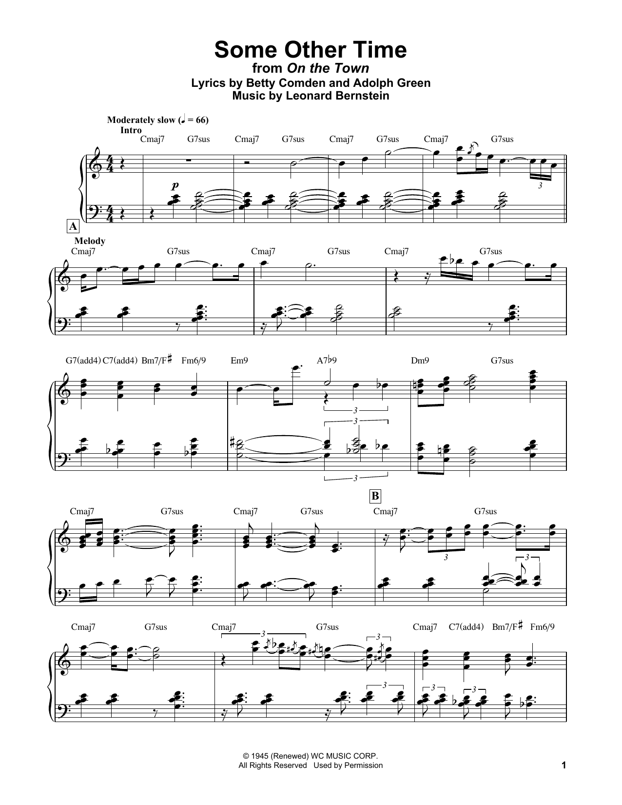 Download Bill Evans Some Other Time (from Step Lively) Sheet Music and learn how to play Piano Solo PDF digital score in minutes