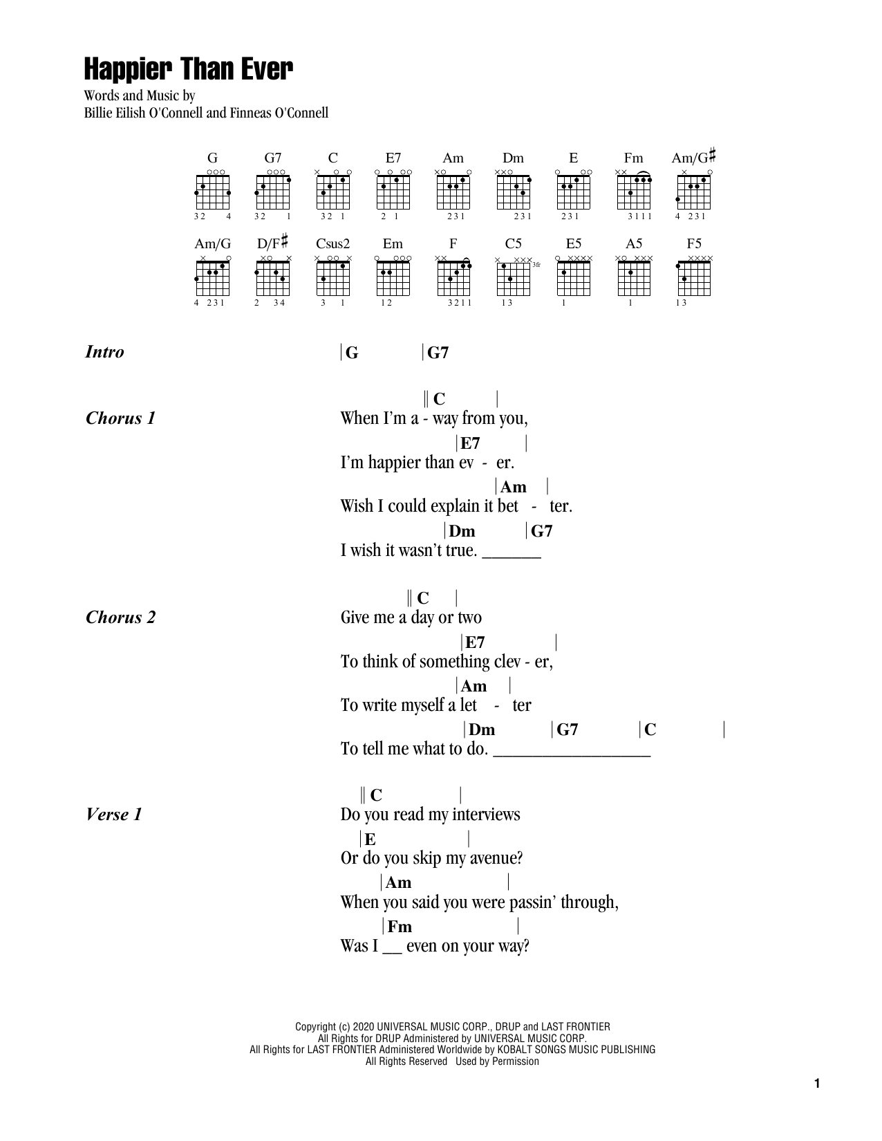 Download Billie Eilish Happier Than Ever Sheet Music and learn how to play Clarinet Duet PDF digital score in minutes
