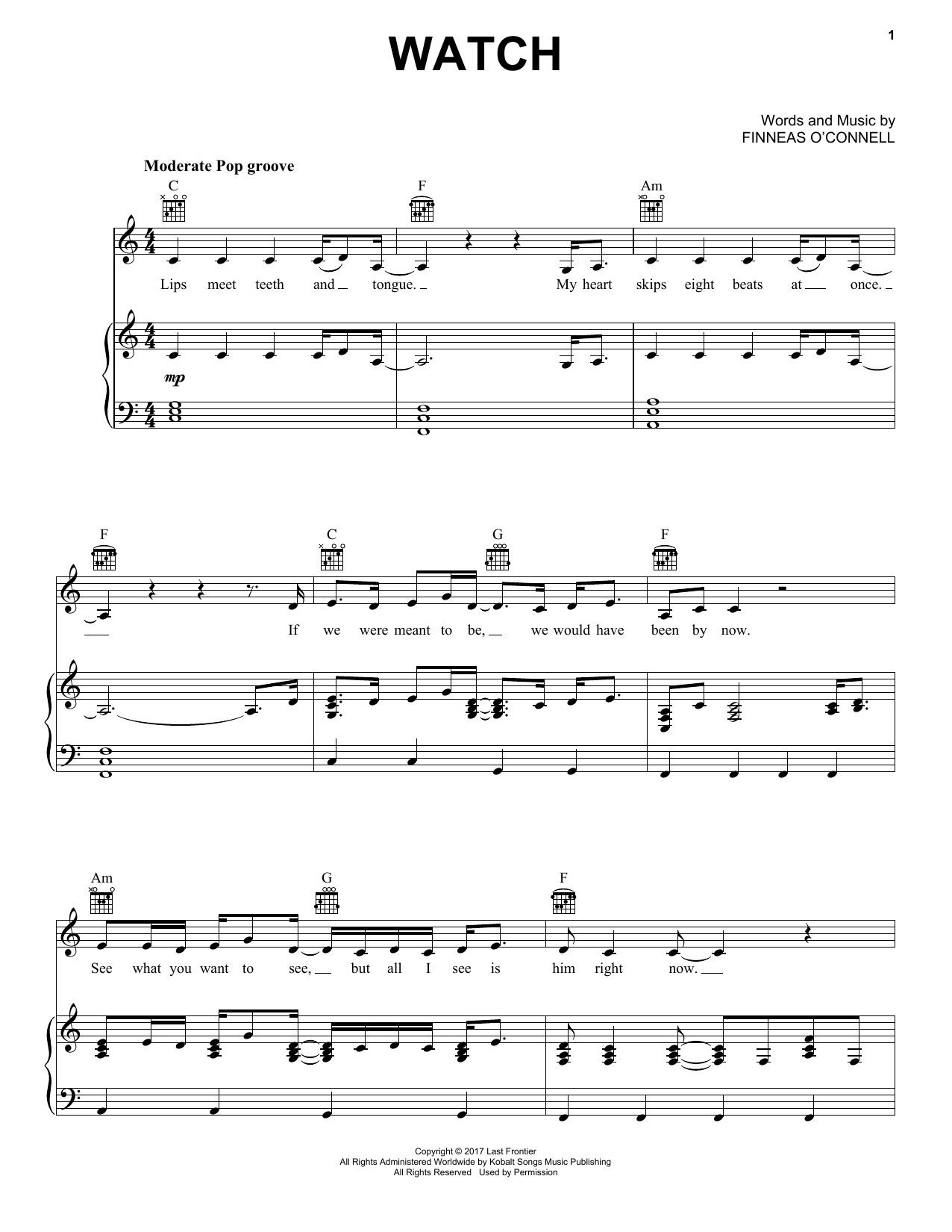 Download Billie Eilish watch Sheet Music and learn how to play Ukulele PDF digital score in minutes