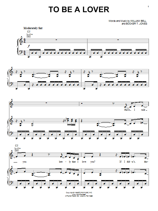 Download Billy Idol To Be A Lover Sheet Music and learn how to play Piano, Vocal & Guitar (Right-Hand Melody) PDF digital score in minutes