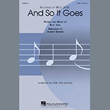 Download or print Billy Joel And So It Goes (arr. Audrey Snyder) Sheet Music Printable PDF -page score for Pop / arranged SATB Choir SKU: 283993.